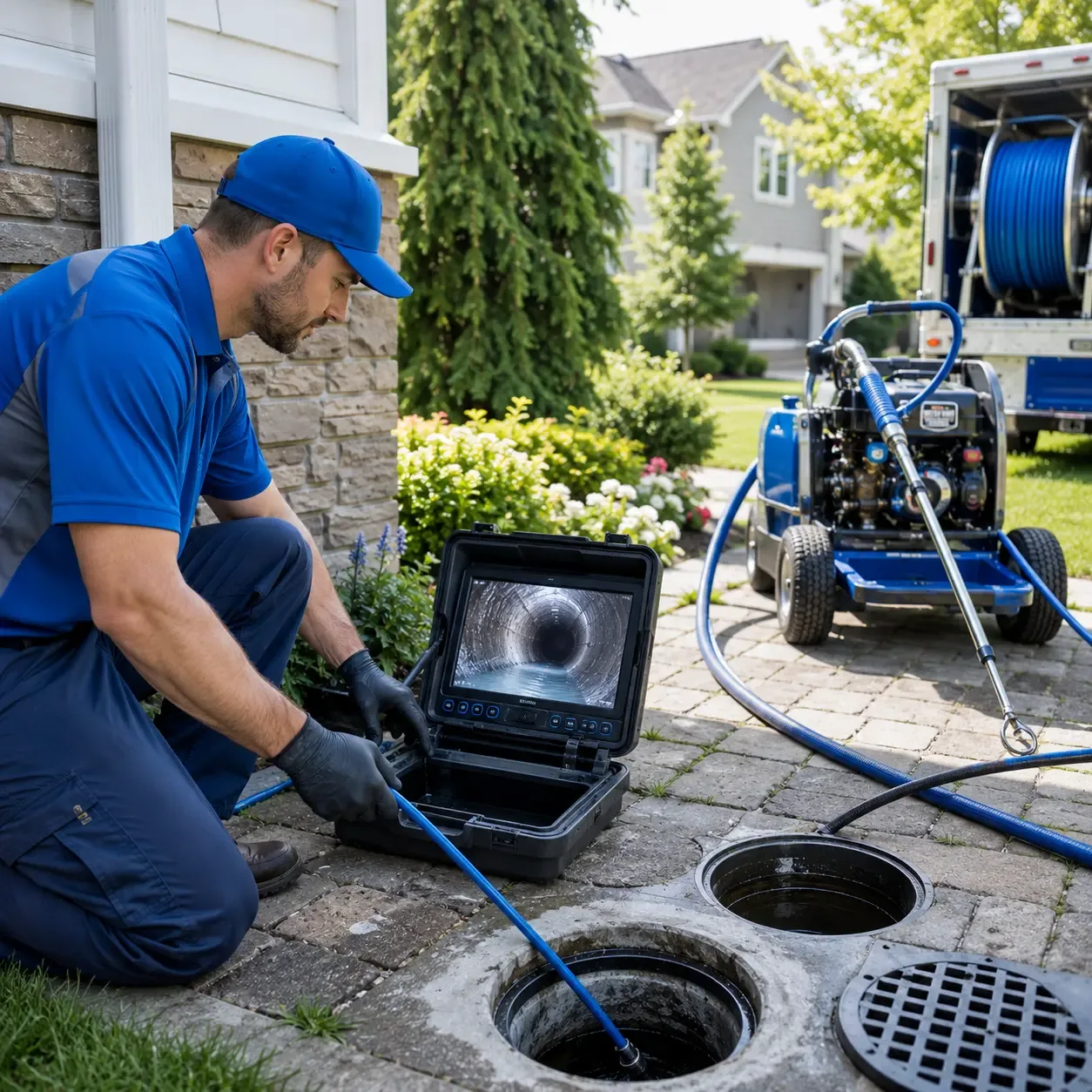 Outdoor drain cleaning professionals serving Prudenville, MI